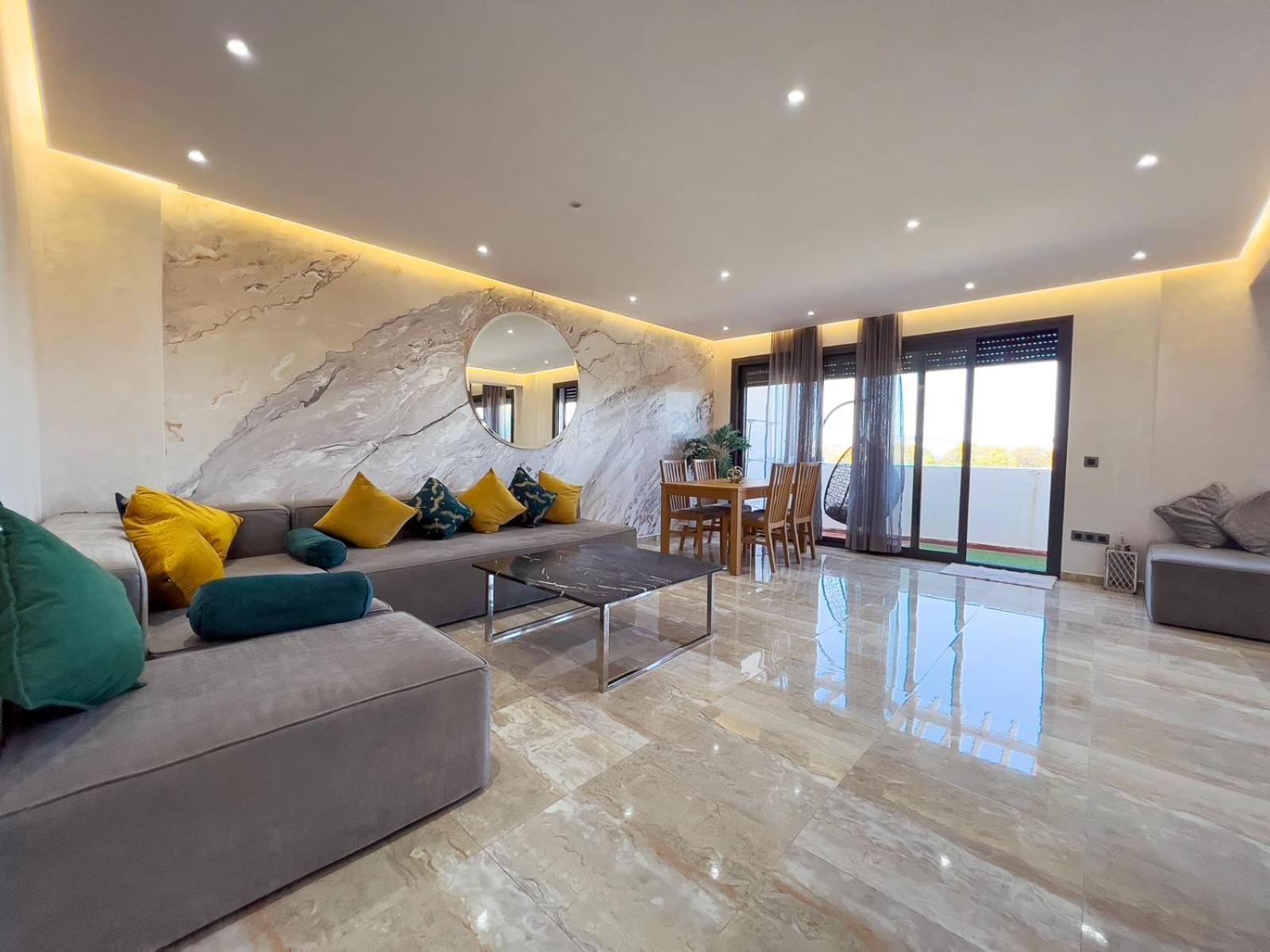 Luxury 3 Bedroom Panoramic Views In Hotspot With Fibre Optic Wifi And Netflix Tánger Exterior foto